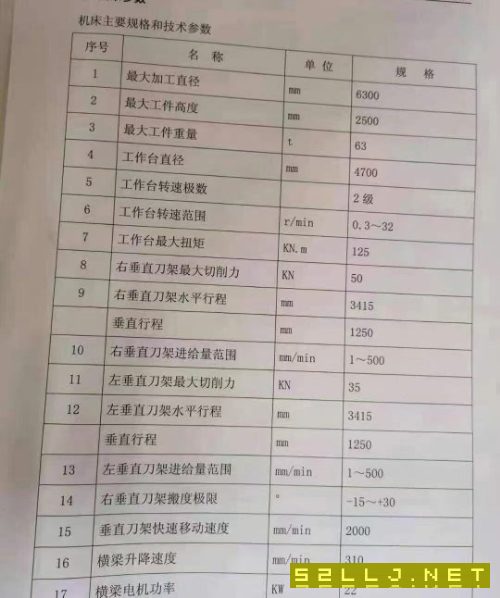 青島永基6.3米原裝數(shù)控立車(chē)在位