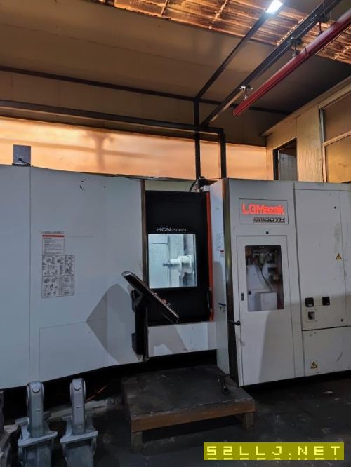 出售:馬扎克5000臥式加工中心，雙工位，電主軸12000轉，主軸帶15KG中心出水.