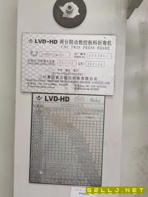 全款已付，1600噸/12米黃石雙機聯動數控折彎機，隨時提貨