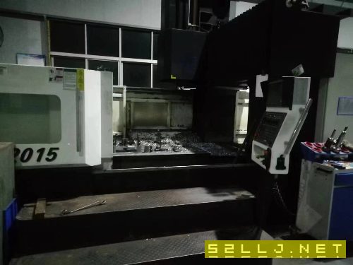 在位出售19年德楊2015數(shù)控龍門銑