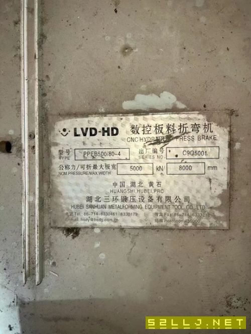 出售黃石WF67K-500T/8米數控折彎機