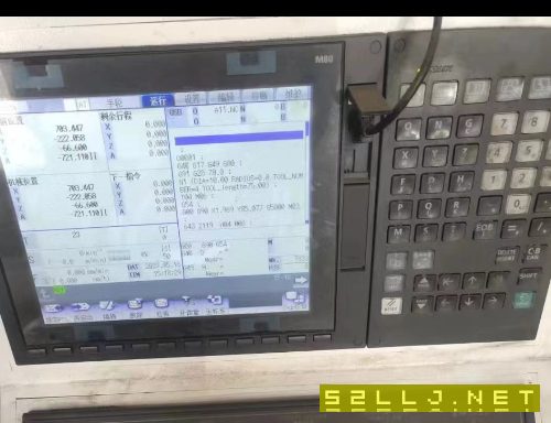 1380加工中心一臺，三菱m80系統(tǒng)，兩線一硬40主軸.