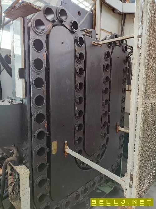 海天630雙工位臥式加工中心，BT50齒輪頭，正常使用，三硬軌，發那科系統，6.