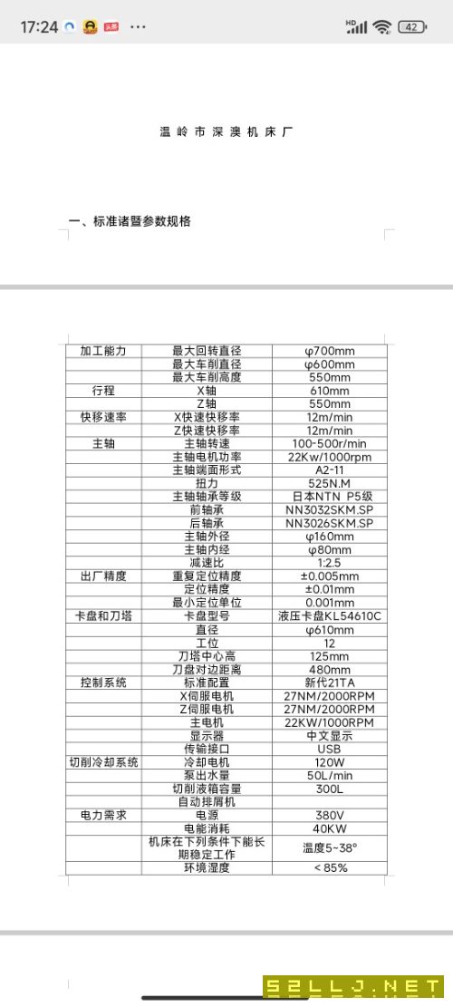 出售深奧SAL6055Z數控立車