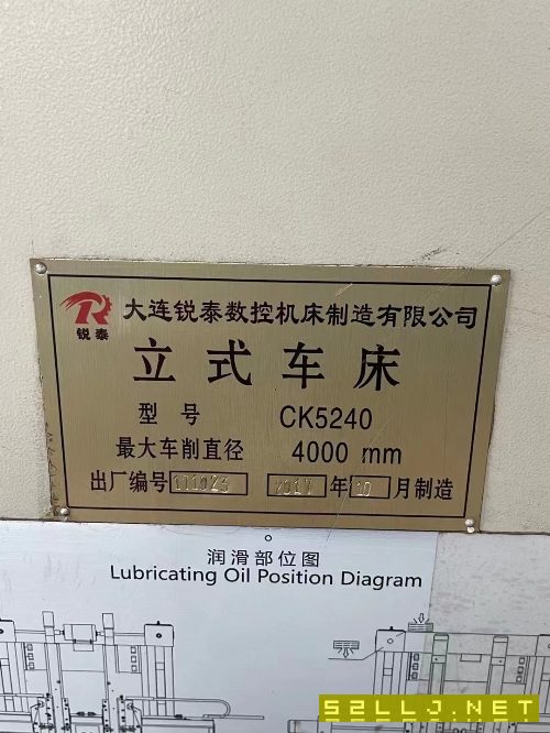 準(zhǔn)新機(jī)大連5240原裝數(shù)控立車(chē)在位秒殺，西門(mén)子系統(tǒng)，加.