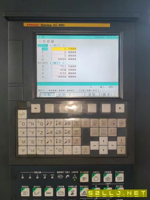 2014年臺灣東臺CMV-720A加工中心，發那科MD系統，三軸.