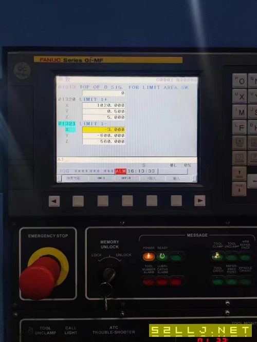 臺灣原裝大立1060重型數控銑。發那科.OI-MF1包系統。.