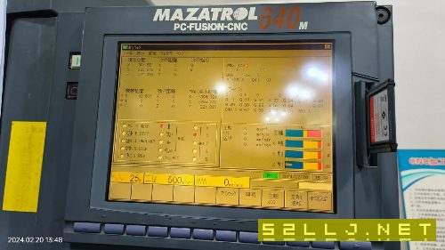 主軸20000轉/分鐘，BT50刀柄，馬扎克640M系統，中心出.