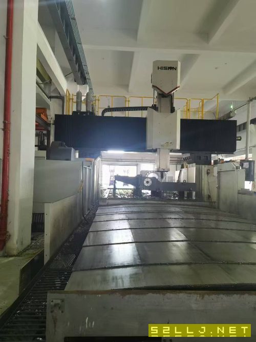 海天重型6036五面龍門加工中心，工作臺(tái)3X6米，門寬3.6米，Z軸行程1.30米，.