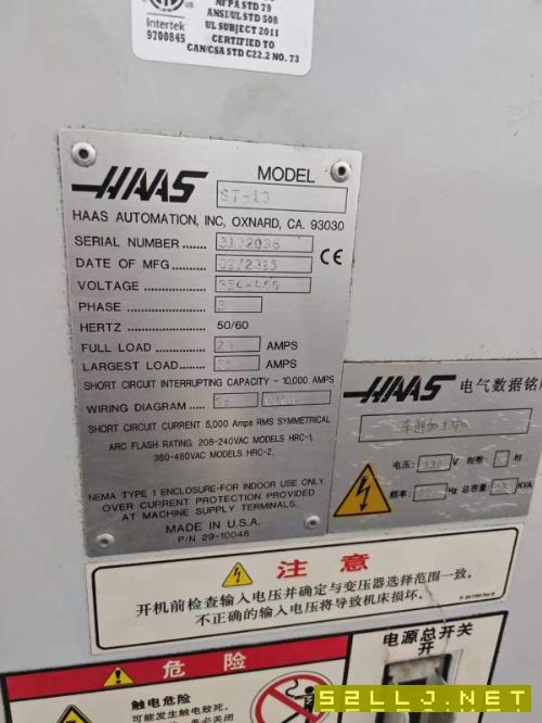 剛剛買下：哈斯st10數控車床，6寸卡盤12工位刀塔，帶.