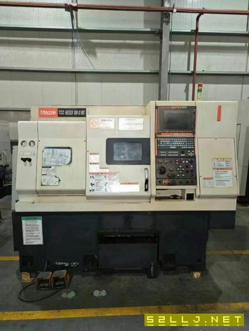日本原裝馬扎克雙主軸車銑復合QTN100MS，6寸主軸帶對.