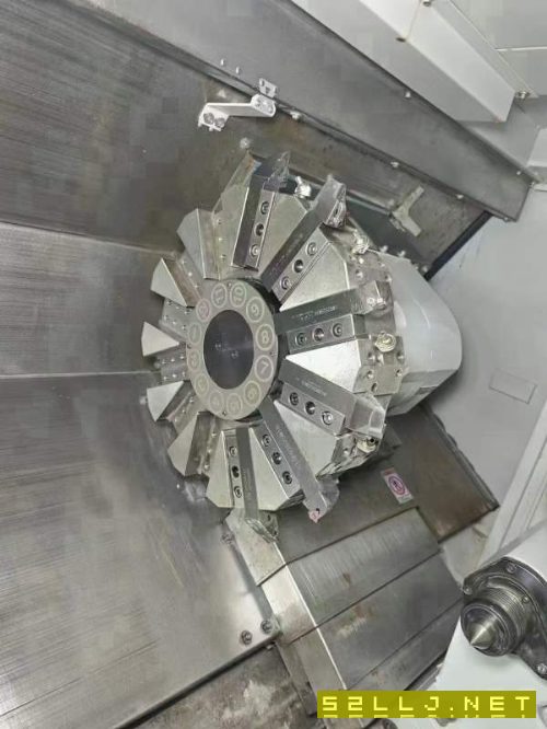臺灣友佳FTC-350L斜軌數控車床，8寸中空卡盤，12工位.
