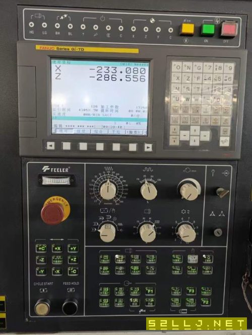 臺灣友佳350L數控車床，10寸億川卡盤，主軸電機15/18..