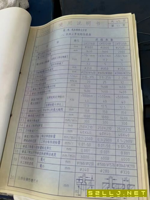 武重高速數控立車CK5215B，高速加高款，加工直徑2500.