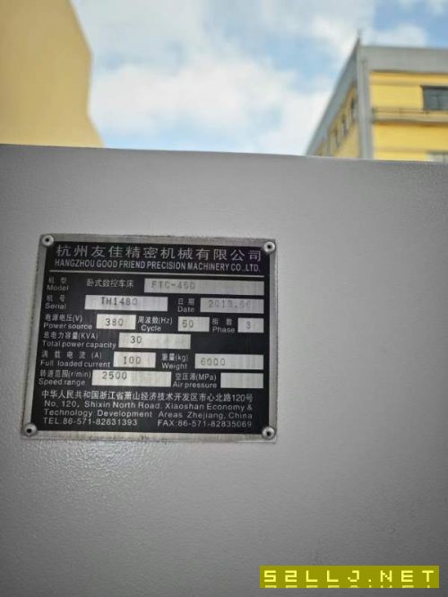同款12臺，臺灣友佳FTC450兩軸THk重型線規回轉670，切.