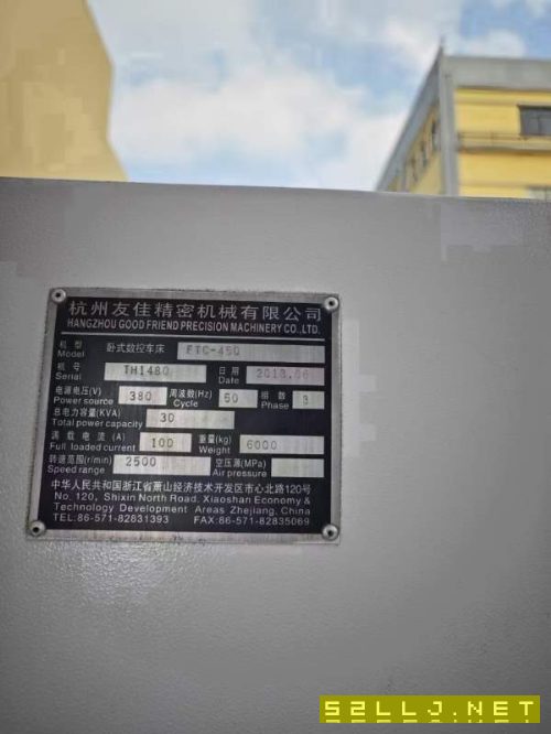 臺灣友佳FTC450數控車，兩軸THk重型線規同款12臺，回.