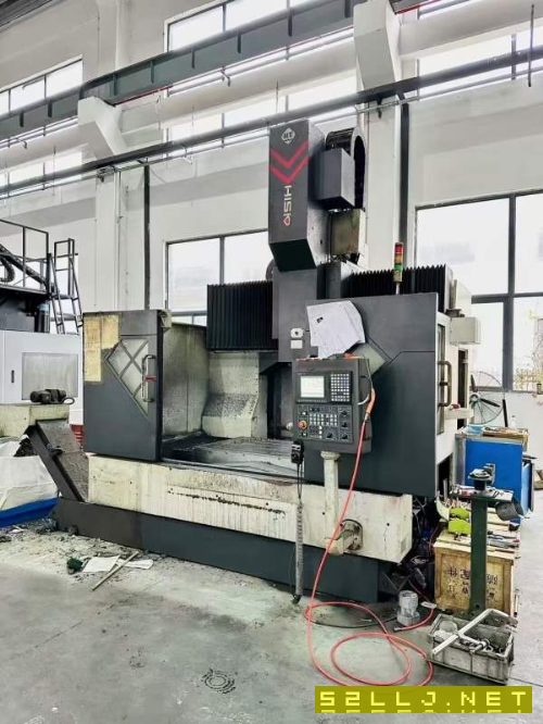 海天Gu6龍門式加工中心，齒輪頭，BT50主軸、二線一硬.