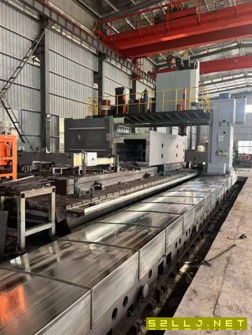 新定海天動柱12米龍門，帶光柵尺，超重型機，工作臺4.