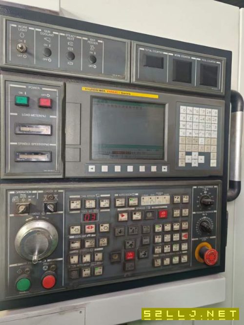 2013年韓國威亞L300C數控車床，91孔主軸回轉直徑750mm.