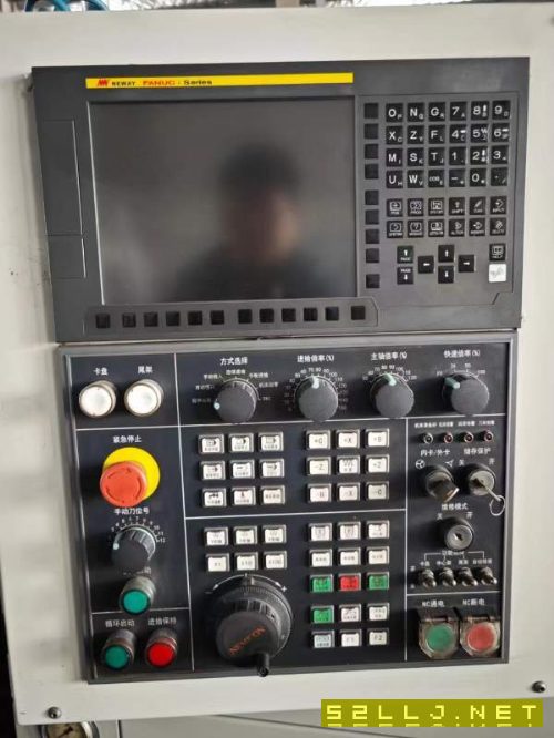 蘇州紐威NL161H斜軌數控車床，發那科TF