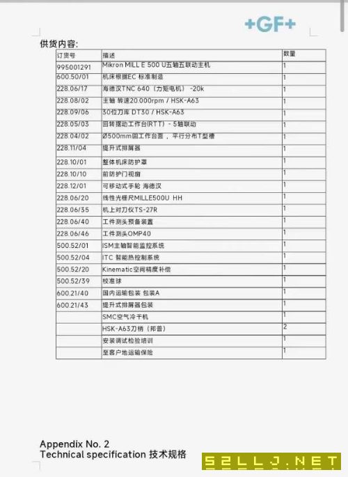 剛剛買下：米克朗500u五軸聯(lián)動(dòng)加工中心一臺(tái)，2022年準(zhǔn).