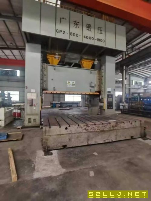 廣東鍛壓800噸雙點沖床，臺面40001800，前移工作臺，.