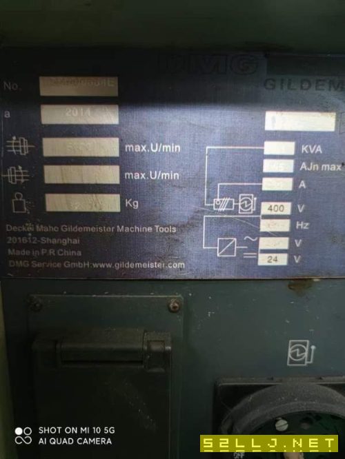 德瑪吉310車銑中心，8寸卡盤線規，加工長度500，送動.
