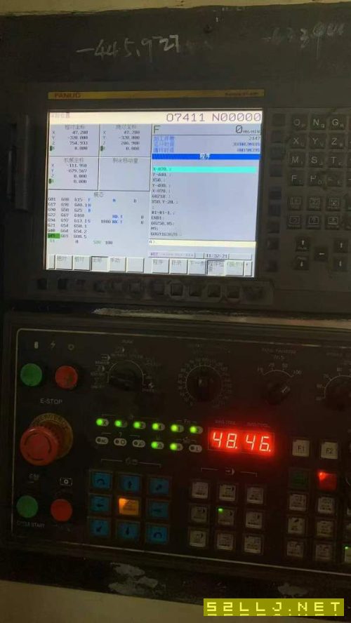 東芝800六工位臥加，全套升級發(fā)那科MF系統(tǒng)，硬軌機，6.