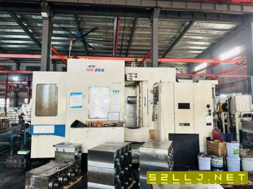 韓國原裝進口斗山ACE-HM800雙工位臥式加工中心，整體.