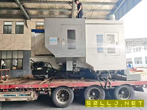 基本全新安裝少用沈陽HMC-80Q單臺臥式加工中心，三軸.