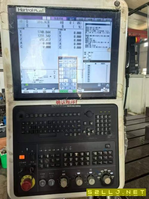 2020年臺(tái)灣協(xié)鴻4028龍門加工中心，三菱系統(tǒng)，三線軌，.