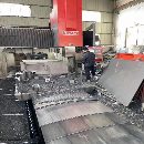 臺灣軸興2X4米龍門加工中心，主軸中心出水，三軸光柵.