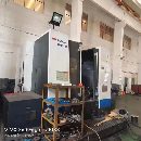 工廠出售鈕威63TS臥式加工中心一臺，2017年發那克0i一MF系統，工.
