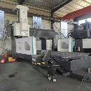力岡4025數控龍門銑，BT50齒輪頭，發(fā)那科plus系統，兩.