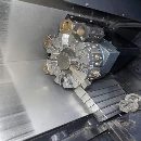 斗山235斜軌數控車床，發那科PIus系統，三千里8寸中空.